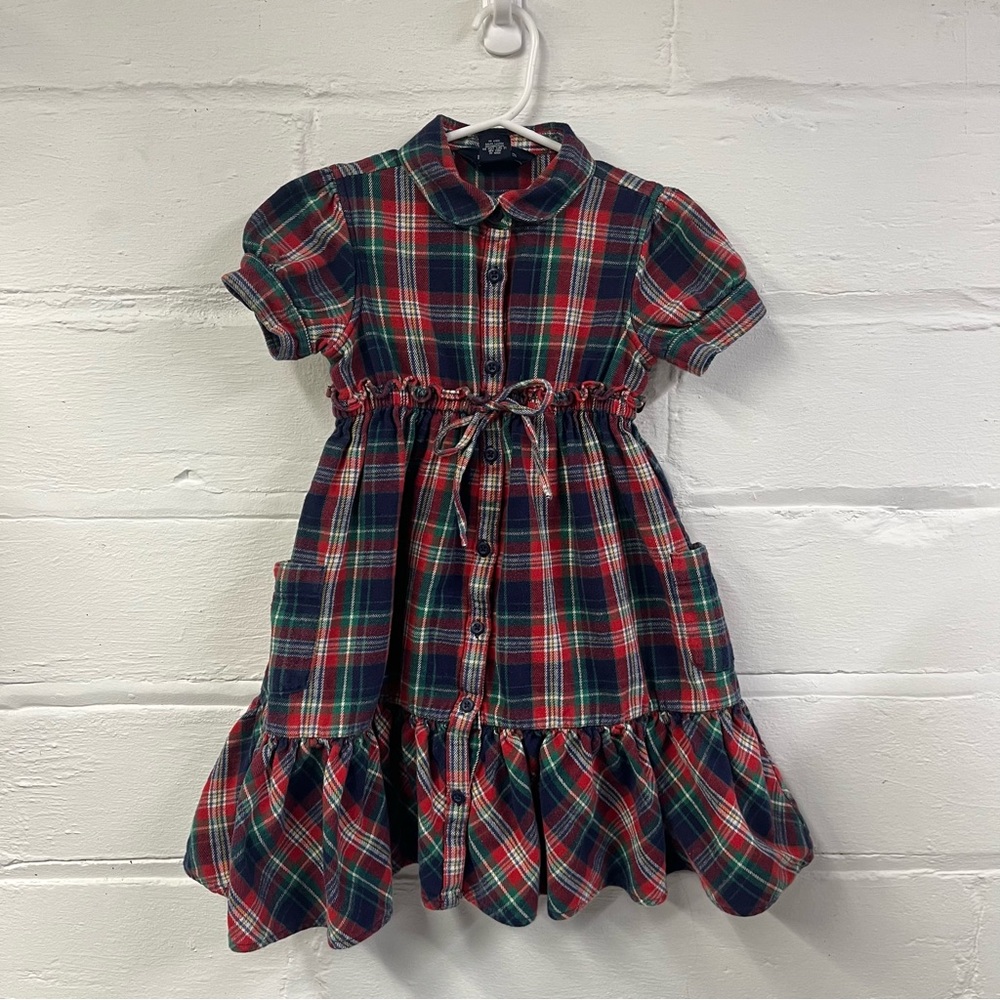 Ralph Lauren girl’s plaid flannel short sleeve dress